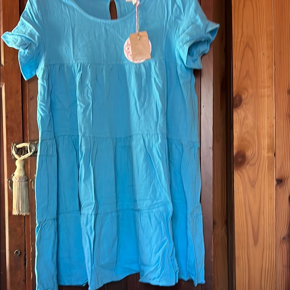 Blue Short Sleeve Top